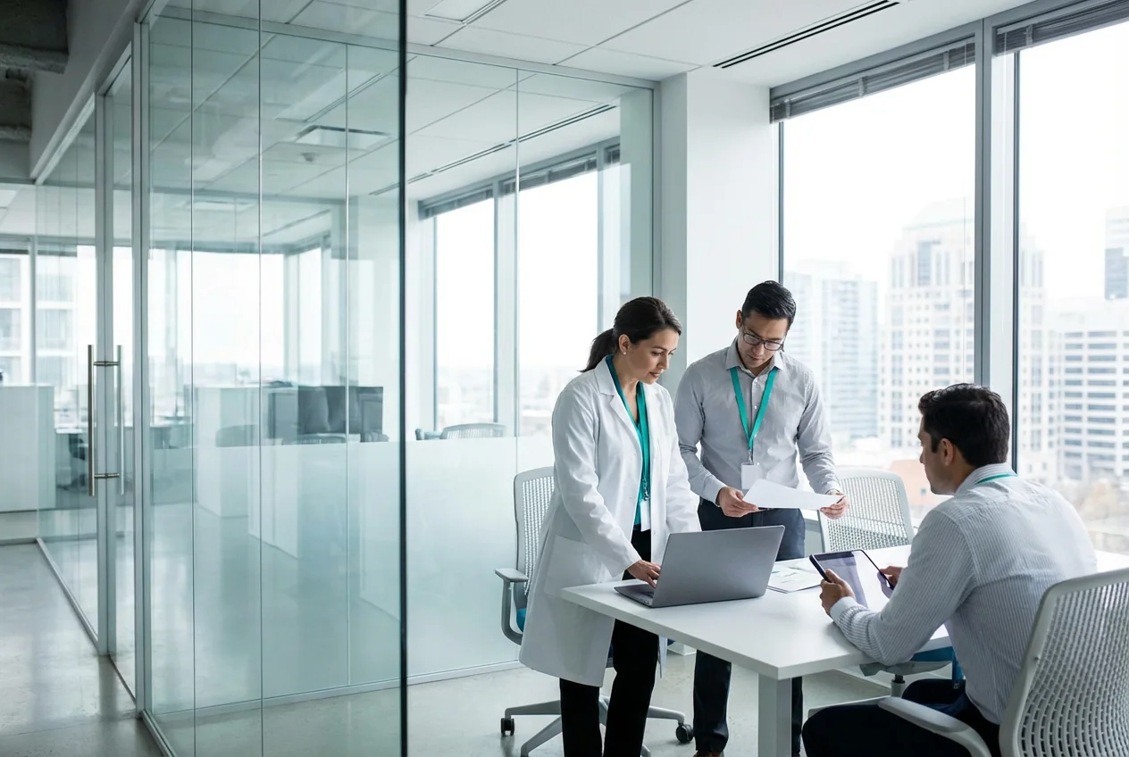 a scientist while working on a clinical investigation